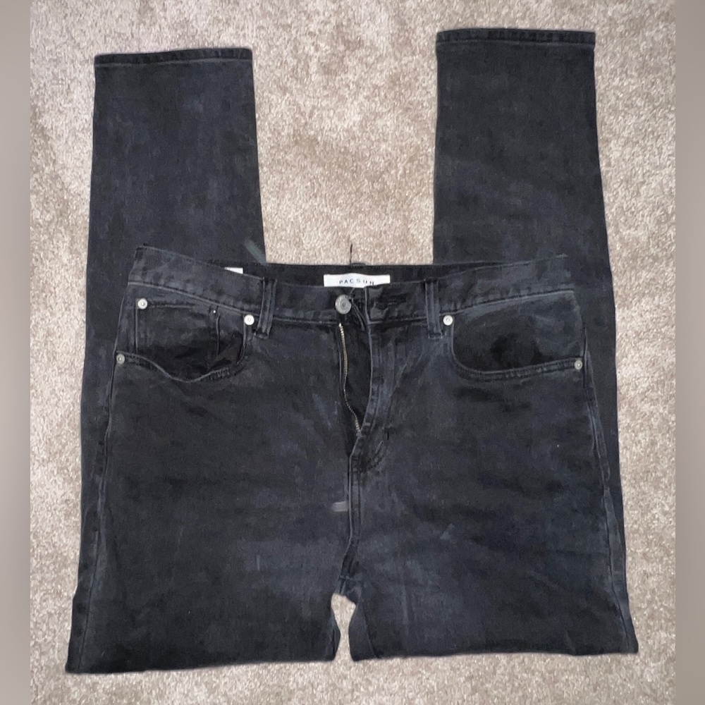 Pacsun Vintage Black Slim Taper Jeans